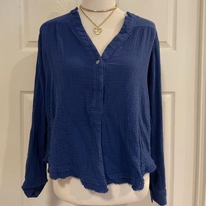 Womens freepeople blue blouse